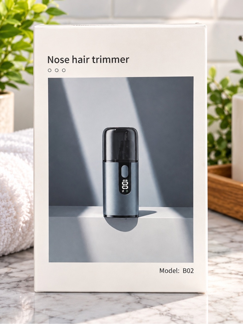 NEW Rechargeable Nose Hair Trimmer USB-C Digital Display B02